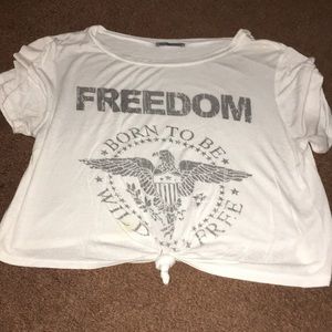 cropped white T-Shirt